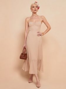 Reformation’s Emersyn Dress in Champagne