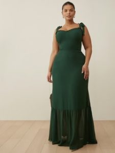 Reformation’s Jasen Dress in Forest