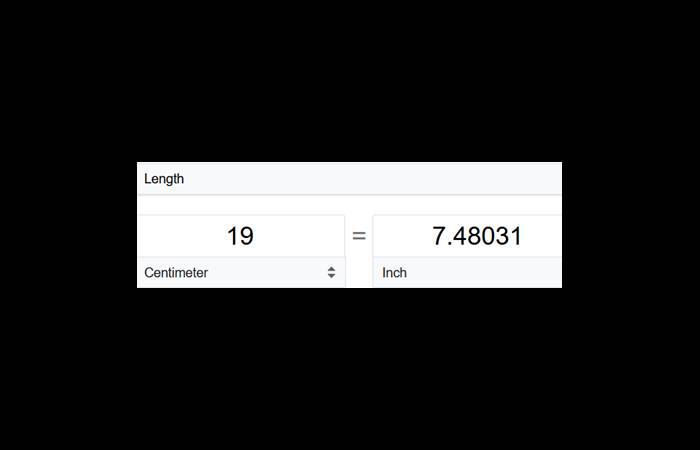 19cm in Inches Conversion