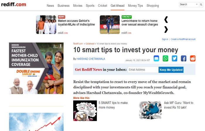 10 smart tips to invest your money - Rediff.com Get Ahead