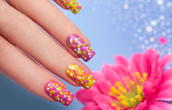 What is a bright summer acrylic nails_